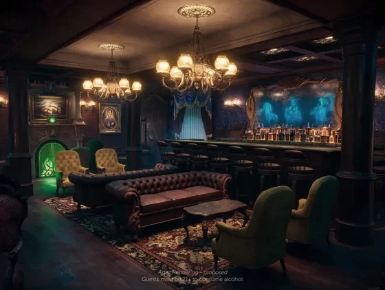 More Details About Haunted Mansion Parlor on the Disney Treasure