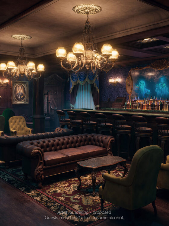 Costumes Revealed for Haunted Mansion Parlor and Periscope Pub on the Disney Treasure