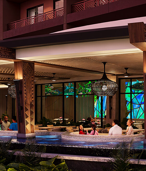First Look at Wailulu Bar & Grill and Moana Splash Pad at Island Tower at Disney’s Polynesian Villas & Bungalows