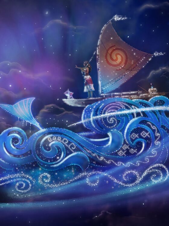 First Look: Moana Float For Disney Starlight Nighttime Parade