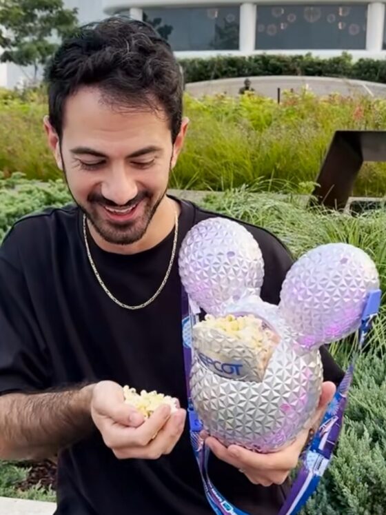 New Spaceship Earth Mickey Mouse Balloon Popcorn Bucket Now at EPCOT
