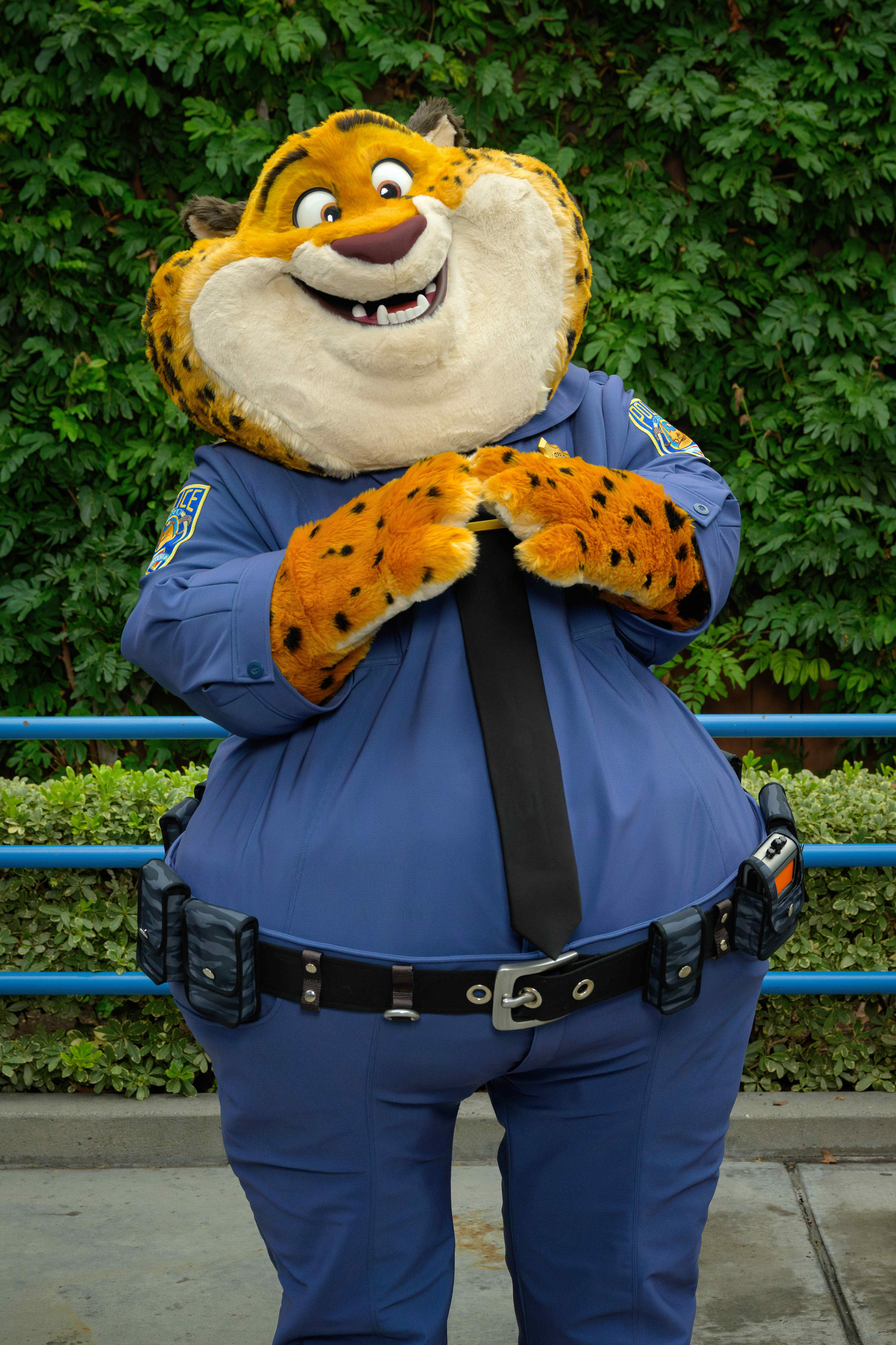 Clawhauser meet and greet at Disney California Adventure near Stage 17