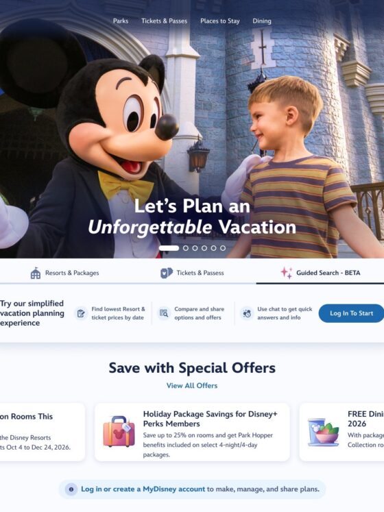 Disney World Testing New AI Vacation Planning Tool: Flexible Dates, Resort Comparisons & More